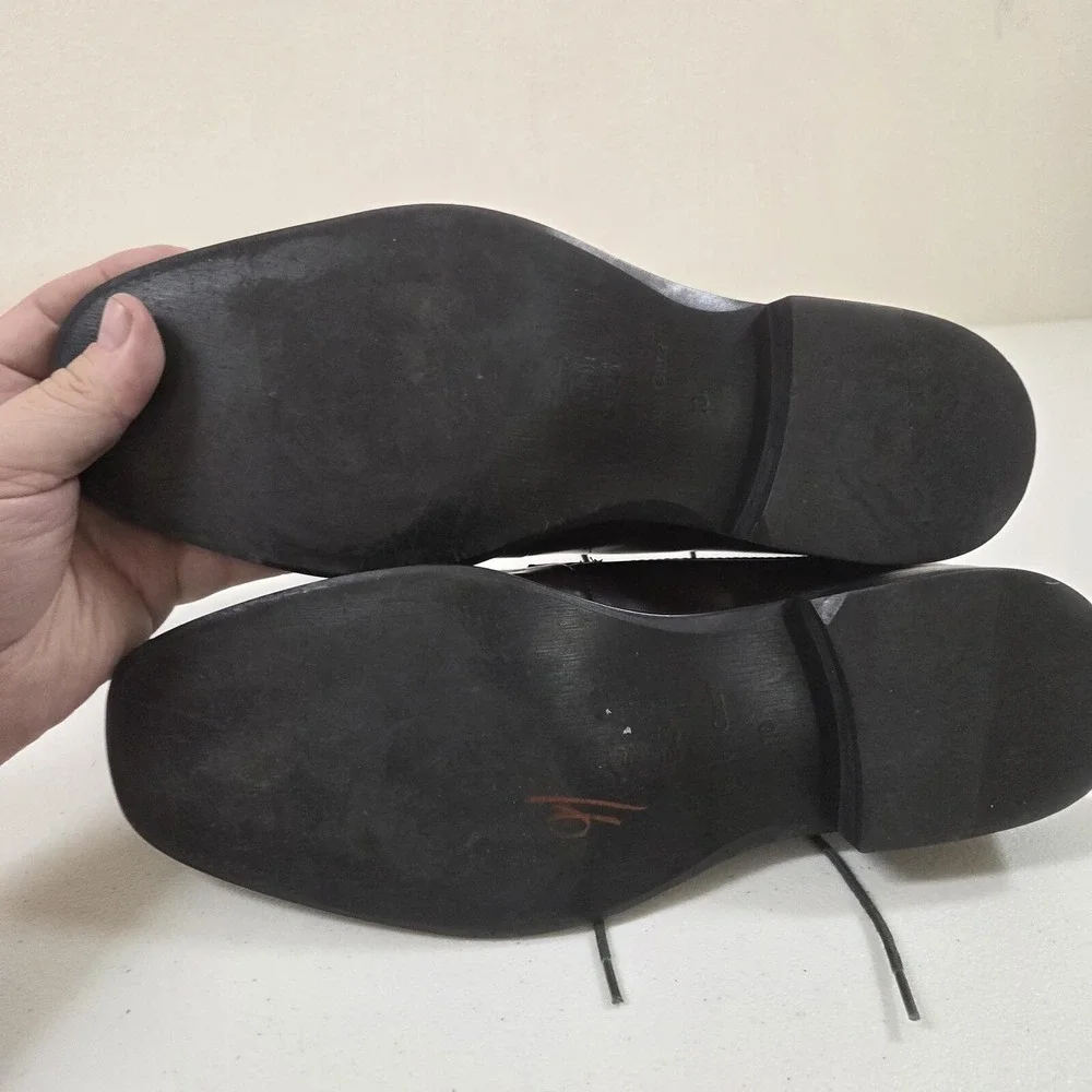 Aston Grey Collection Men's Black Lace-Up Dress Shoes 10
